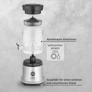 Storcator de citrice CASO CP 440 Lift Inox, inox, putere mare, usor de curatat - Img 7
