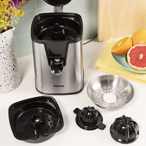 Storcator de citrice Tristar CP-3009 - Filtru de pulpa din otel inoxidabil - Filtru de pulpa personalizabil - 2 conuri de presare - Fara PFOA - Argint - Img 10