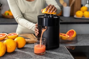 Storcator electric de citrice ZWILLING ENFINIGY cu putere mare de suc, 2 conuri de presare, filtru reglabil pentru pulpa, 85 wati, negru - Img 3