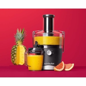 Storcator nutribullet, Storcator rece, Extractor de fructe si legume, Storcator de fructe, Utilizare zilnica, Usor de curatat, Recipient pentru pulpa de 1,5 L, NBJ100G, Negru - Img 5