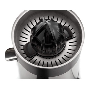 Storcator WMF Stelio, storcator electric de citrice, storcator de portocale, 85 wati, 2 conuri de presare, opritor de picurare, insertie strecuratoare, storcator electric de lamaie, otel inoxidabil mat - Img 4