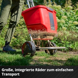 Streuwagen electric Einhell GE-SR 1822 Li-Solo, 22L, 18V, 6m latime - Img 10
