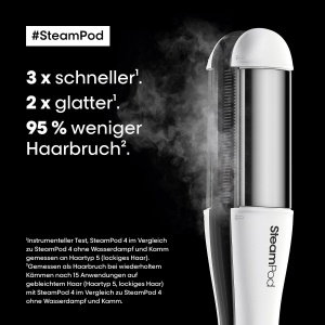 Styler profesional cu aburi LOreal Professionnel SteamPod 4, pentru toate tipurile de par, cu 3 piepteni inclusi - Img 2