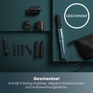Styler si uscator de par Shark FlexStyle Limited Edition Teal, 5-in-1, cu accesorii - Img 3