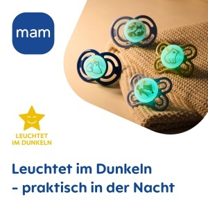 Sucea pentru bebelusi MAM Perfect Day Night, 0-6 luni, 4 bucati, SkinSoft Silicon - Img 9