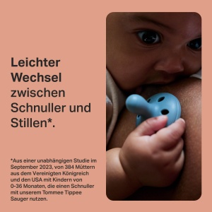 Sucitor cu silicon Tommee Tippee, 0-6 luni, 4 bucati, design brustahnlich, usor - Img 3