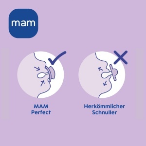 Sucitor MAM Perfect, 6-16 luni, set de 2 bucati, silicon, design prietenos - Img 6
