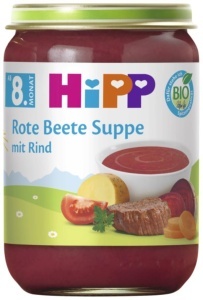 Supa Bio de Sfecla cu Vita HiPP, 6 x 190g, fara sare, gluten free
