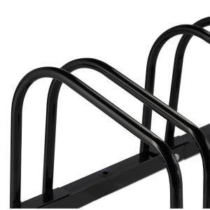 Suport bicicleta Relaxdays pentru 4 biciclete, metal, negru, pentru anvelope de pana la 60 mm - Img 7