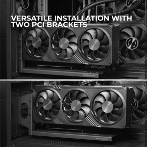 Suport GPU Vertical Mars Gaming MCA-GCV, Compatibil cu 3 Sloturi, Negru - Img 5