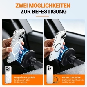 Suport magnetic pentru telefon GRIFEMA, 2 in 1, rotire 360, compatibil MagSafe - Img 4