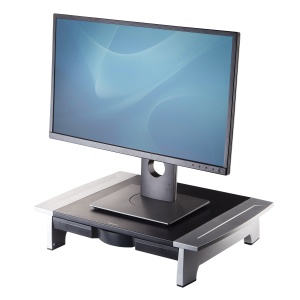 Suport Monitor Ergonomic Fellowes Office Suites, inaltime ajustabila 107-159 mm, pentru monitoare 28 inch