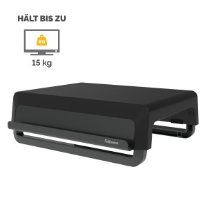 Suport monitor Fellowes Breyta 100 reciclabil 3 niveluri de inaltime negru - Img 3