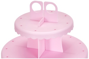 Suport pentru Cake Pops si Cupcakes Ibili 827600, plastic, roz, pentru 48 bucati - Img 3