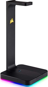 Suport pentru casti audio Corsair ST100 RGB, aluminiu, 2 porturi USB 3.1, negru - Img 10