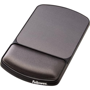 Suport pentru incheietura mainii reglabil pe inaltime Fellowes cu mouse pad din grafit - Img 4