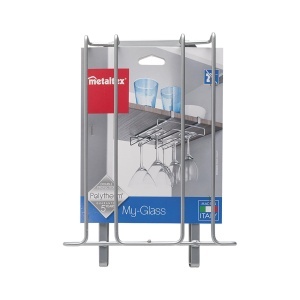 Suport pentru pahare Metaltex, argintiu, 21x28x7cm - Img 5