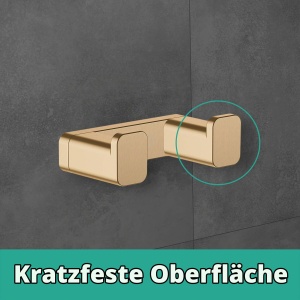 Suport pentru prosoape dublu hansgrohe AddStoris, Metal, Negru Cromat Satinat - Img 3