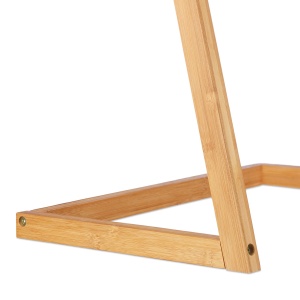 Suport pentru prosoape Relaxdays, 4 suporturi, bambus, 100x40x30cm, natural - Img 7