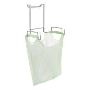 Suport pentru saci de gunoi Metaltex Galileo, 21x14x19 cm, rezistent la rugina