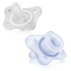 Suport pentru supt Chicco PhysioForma, 0-2 luni, 2 bucati, silicon, albastru