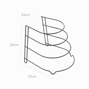 Suport pentru tigai Canyon Lava 24x26x23cm, Negru, Metaltex-TouchTherm - Img 3