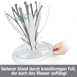 Suport pentru uscare NUK MultiDry, capacitate 6 sticle, design modern - Img 3