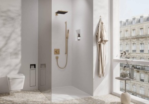 Suport prosoape hansgrohe AddStoris, Bronz Satinat, Design Modern - Img 4