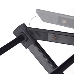 Suport rufe Relaxdays, 11 tije, 6 niveluri, metal, negru, 105x73x37 cm - Img 6