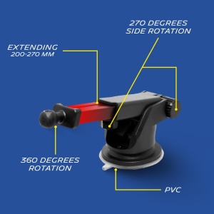 Suport Smartphone MICHELIN cu incarcare wireless, 15W, 360 rotatie - Img 7