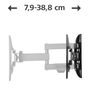 Suport TV Hama, 19-50 inch, negru, inclinabil si rotativ, 25 kg - Img 10