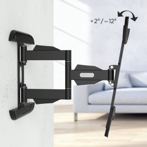 Suport TV Hama, negru, pentru televizoare 32-65 inch, inclinabil si rotativ, capacitate 35kg - Img 3