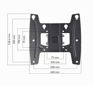 Suport TV One for All WM4251, 19-43 inch, inclinabil 15, rotativ 180, negru - Img 3