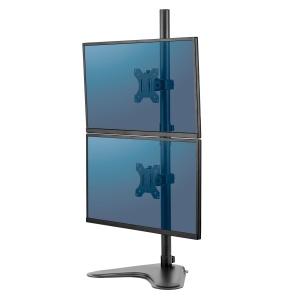 Support monitor dublu Fellowes Seasa, ajustabil, 32 inch, negru