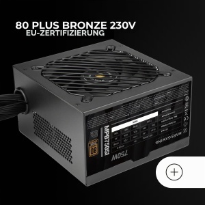 Sursa de alimentare PC Mars Gaming MPB750SI, 750W, 80Plus Bronze, Negru - Img 5