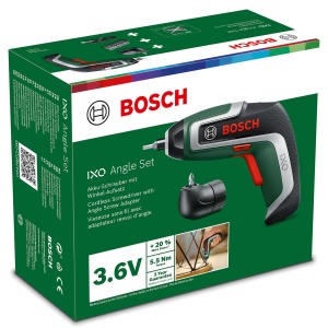 Surubelnita cu acumulator Bosch IXO (a 7-a generatie; 3,6 V; 2,0 Ah; 5,5 Nm; cu cablu micro USB; Include atasament unghiular; suruburi pana la 190 de suruburi; intr-o cutie) - Editia - Img 7