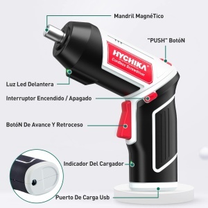 Surubelnita electrica HYCHIKA 36V 6Nm 2000mAh LED 20 accesorii - Img 2