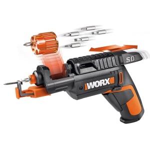 Surubelnita electrica WORX WX255 4V cu magazin de biti si suport pentru suruburi