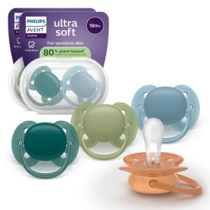 Suzeta Philips Avent Ultra Soft SCF09308 pentru Bebelusi 18 luni Set 4 Bucati BPA-Free