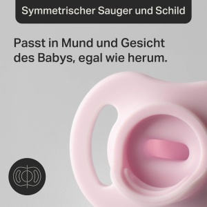 Suzeta Tommee Tippee Ultralight StayPut, design din silicon dintr-o singura bucata, 0-6 m, pachet de 4 - Img 6