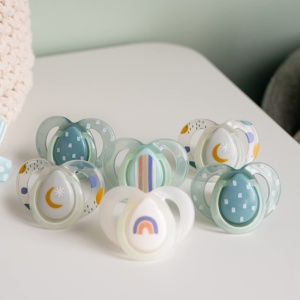 Suzete de noapte Tommee Tippee, design ortodontic simetric, punga din silicon fara BPA, 6-18 m, pachet de 6 suzete - Img 9