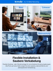 Switch Gestionat Tenda TEG2205D, 5 Porturi Gigabit, Cloud Management, Fara Ventilator - Img 7