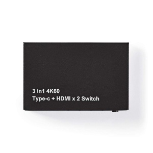 Switch HDMI Nedis 3-Porturi cu USB-C, 2x HDMI In, 1x HDMI Out, Negru - Img 5