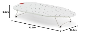 Tabla de calcat Rayen, design compact, cu grila metalica, 73,5 x 31,5 cm - Img 4