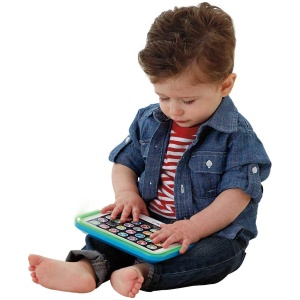 Tableta educativa Fisher-Price Laugh and Learn, 28 butoane, muzica si lumini, 1 ani - Img 4