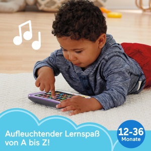 Tableta interactiva Fisher-Price Lernspa, 28 butoane, 100 melodii, 3 niveluri - Img 2