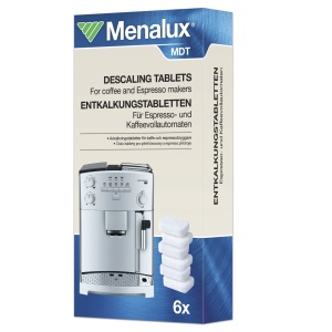 Tablete de decalcifiere Menalux MDT Premium, 6 bucati, pentru espressoare si cafetiere