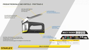 Tacker multifunctional STANLEY FATMAX 4-in-1 FMHT70401-0, cu tehnologie EASY SQUEEZE - Img 5