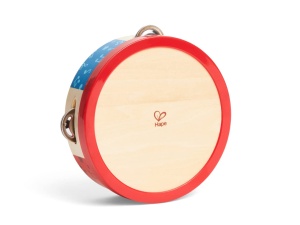 Tamburin din lemn Hape pentru copii 12 luni design colorat instrument muzical educativ - Img 4