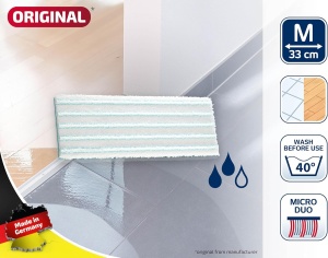 Tampon de mos Leifheit Original Picobello M Micro Duo Capac de mop pentru pardoseli netede Capac de mop din microfibre si peri speciali Capac absorban - Img 2